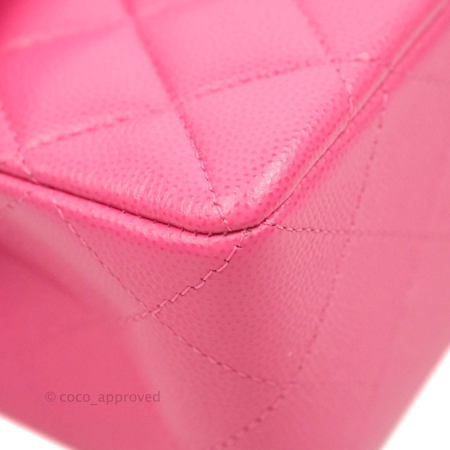 Chanel Small Classic Quilted Flap Pink Caviar Gold Hardware