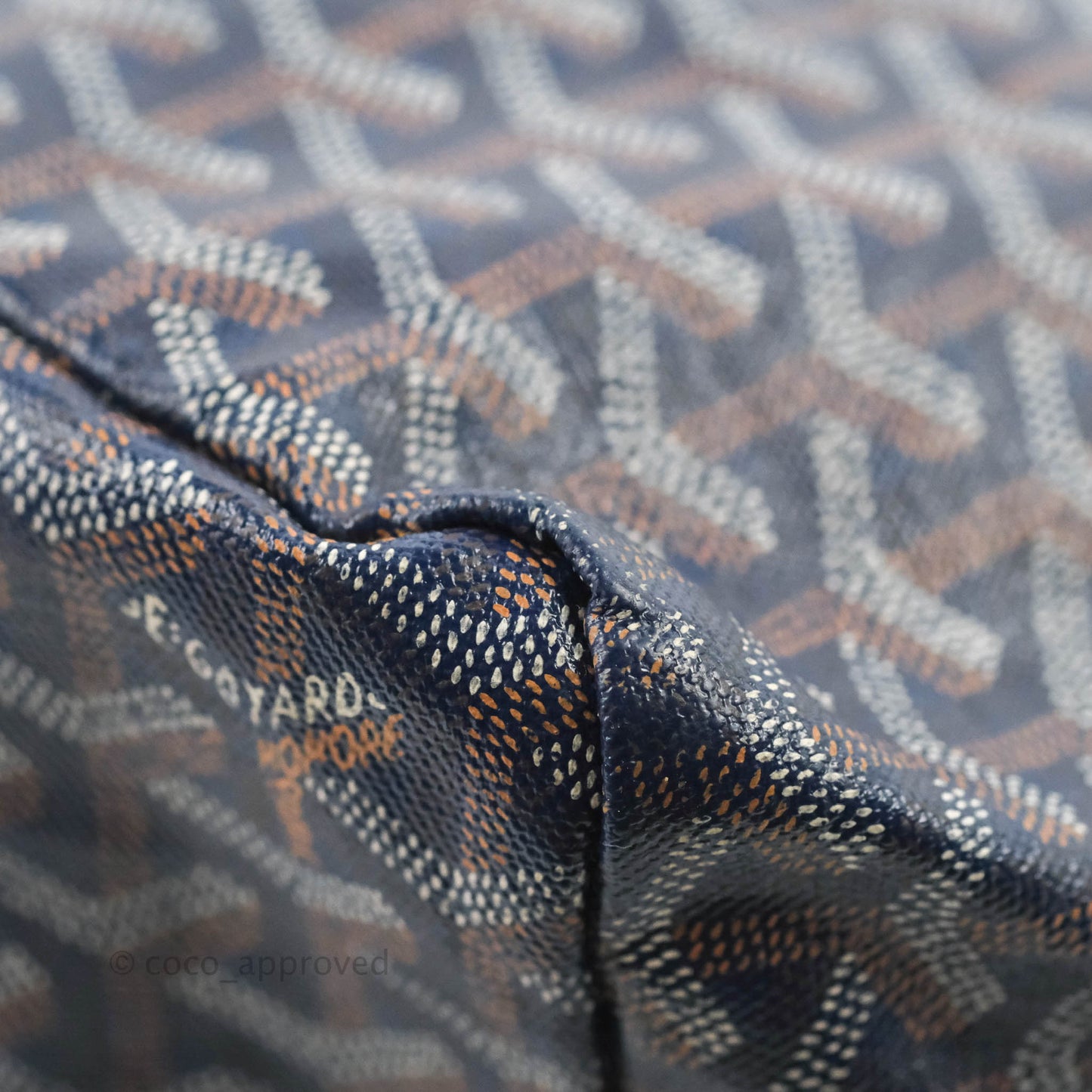 Goyard St. Louis Tote GM Navy