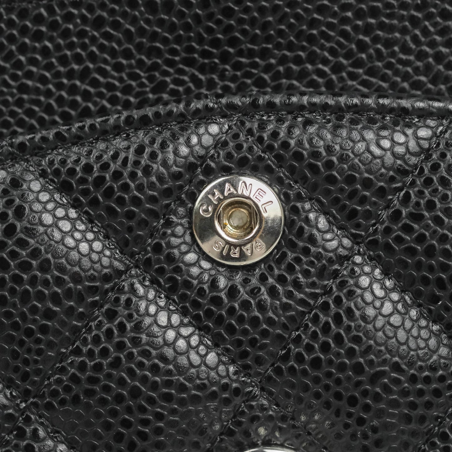 Chanel Small Classic Quilted Flap Black Caviar Silver Hardware