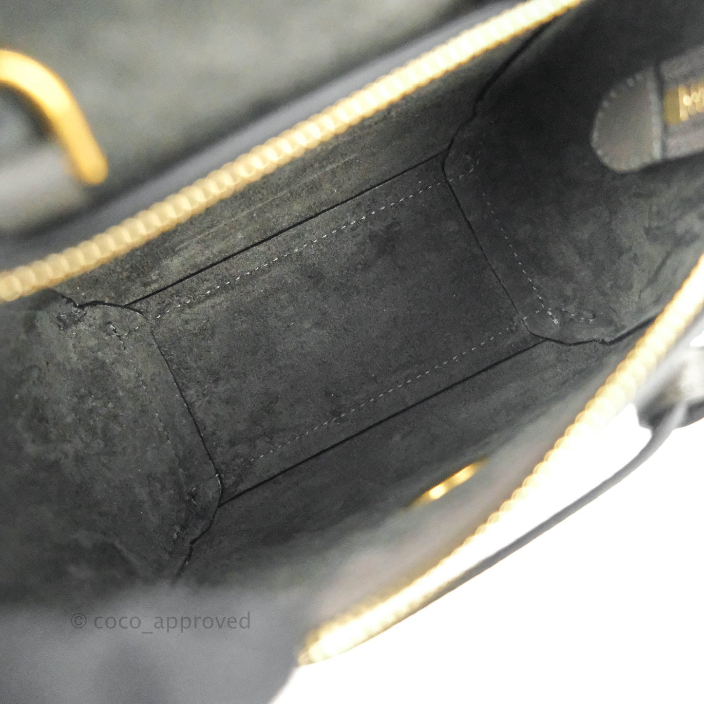Celine Pico Belt Bag Grey Grained Calfskin Gold Hardware