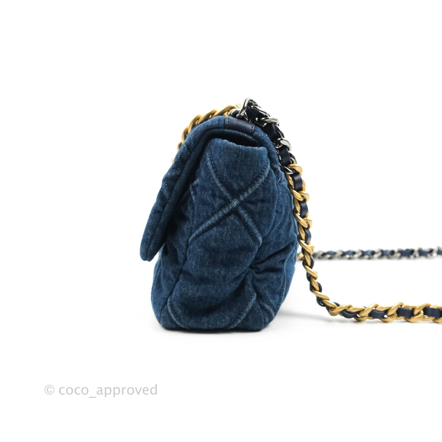 Chanel 19 Small Denim Mixed Hardware
