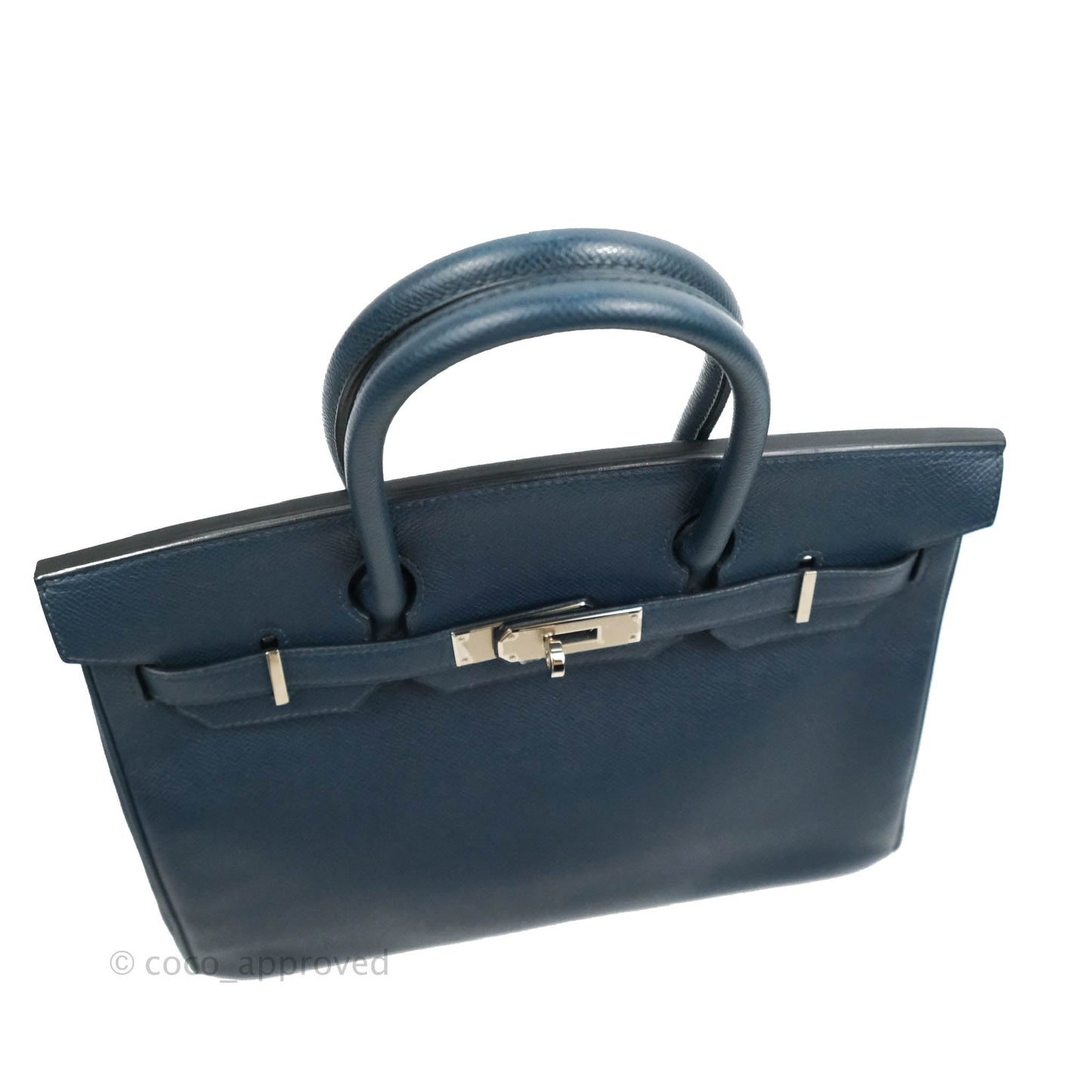 Hermès Birkin 30 Navy Epsom Silver Hardware