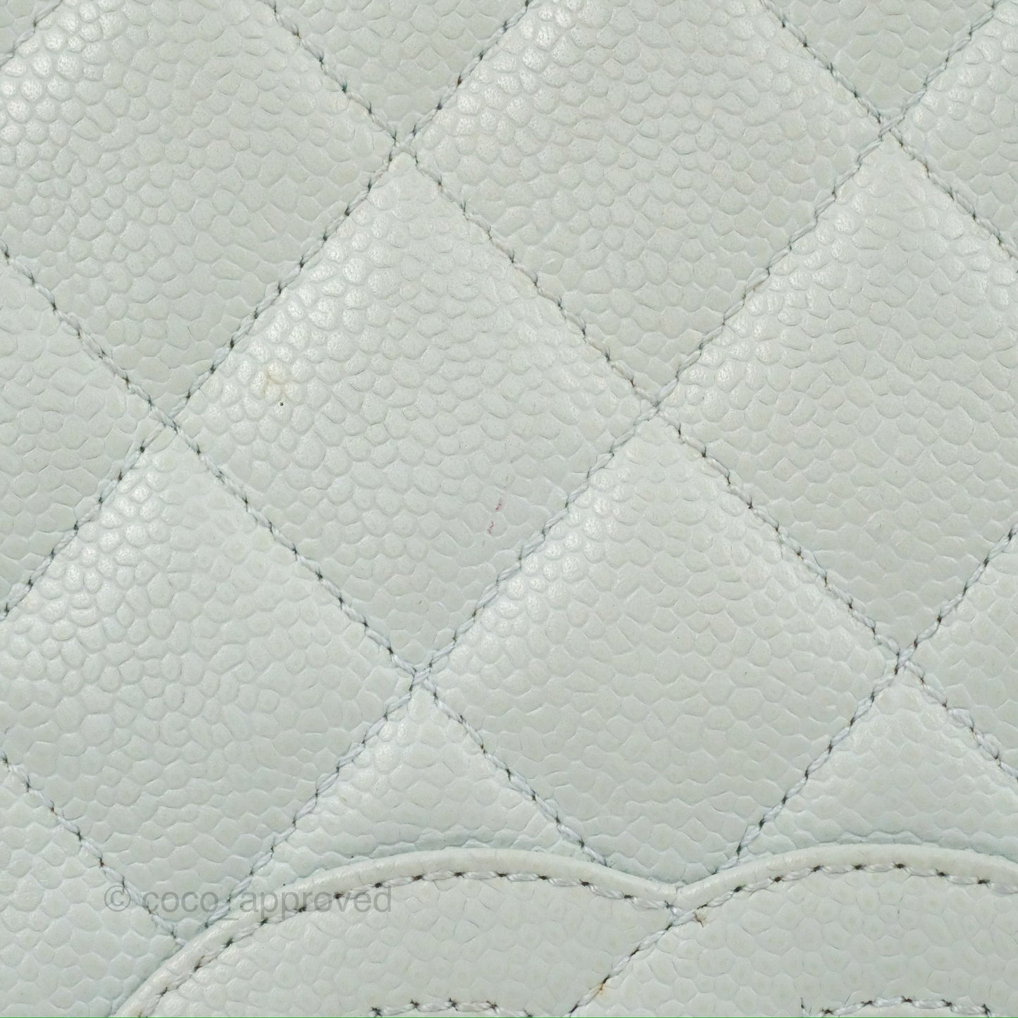 Chanel PTT Petite Timeless Shopping Tote Bag Light Tiffany Blue Caviar Gold Hardware