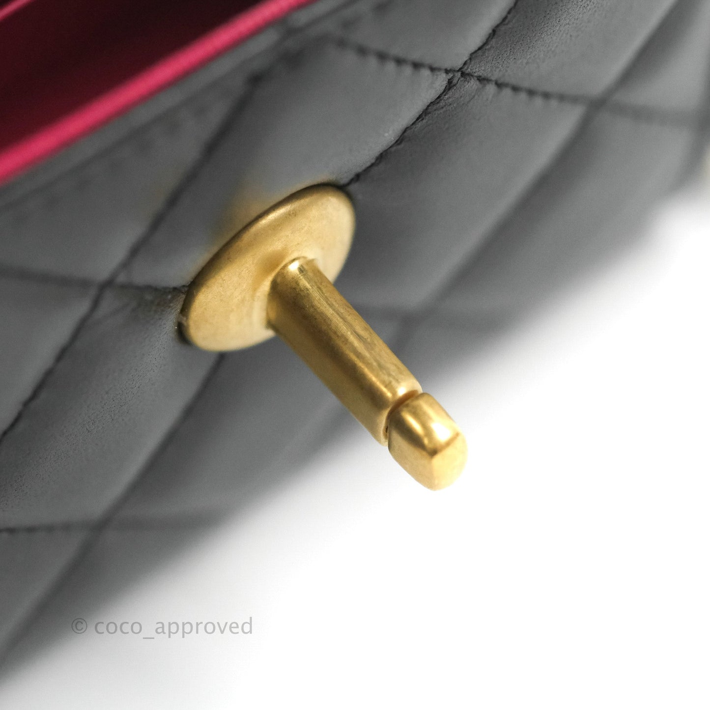 Chanel Heart CC Lock Clutch with Chain Black Lambskin Gold Hardware 23S