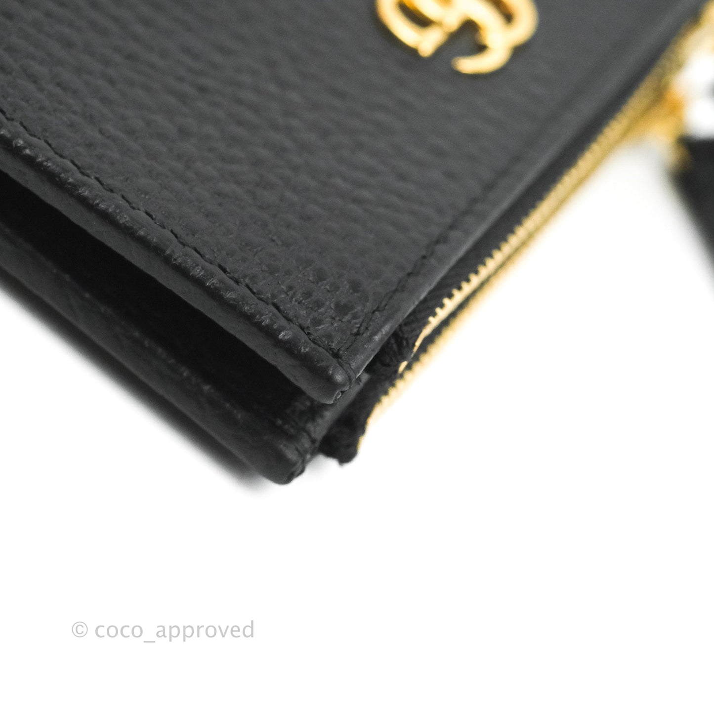 Gucci Marmont Zipped Card Holder Black