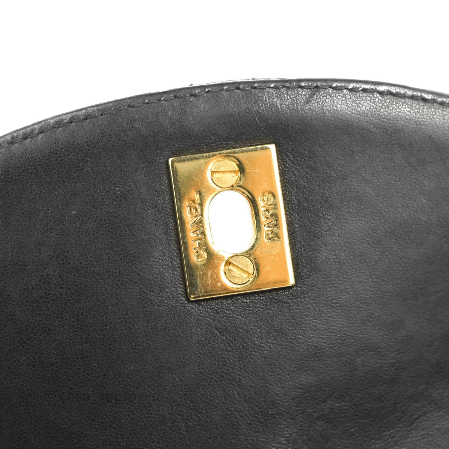 Chanel Vintage CC Duma Backpack Black Lambskin 24K Gold Hardware