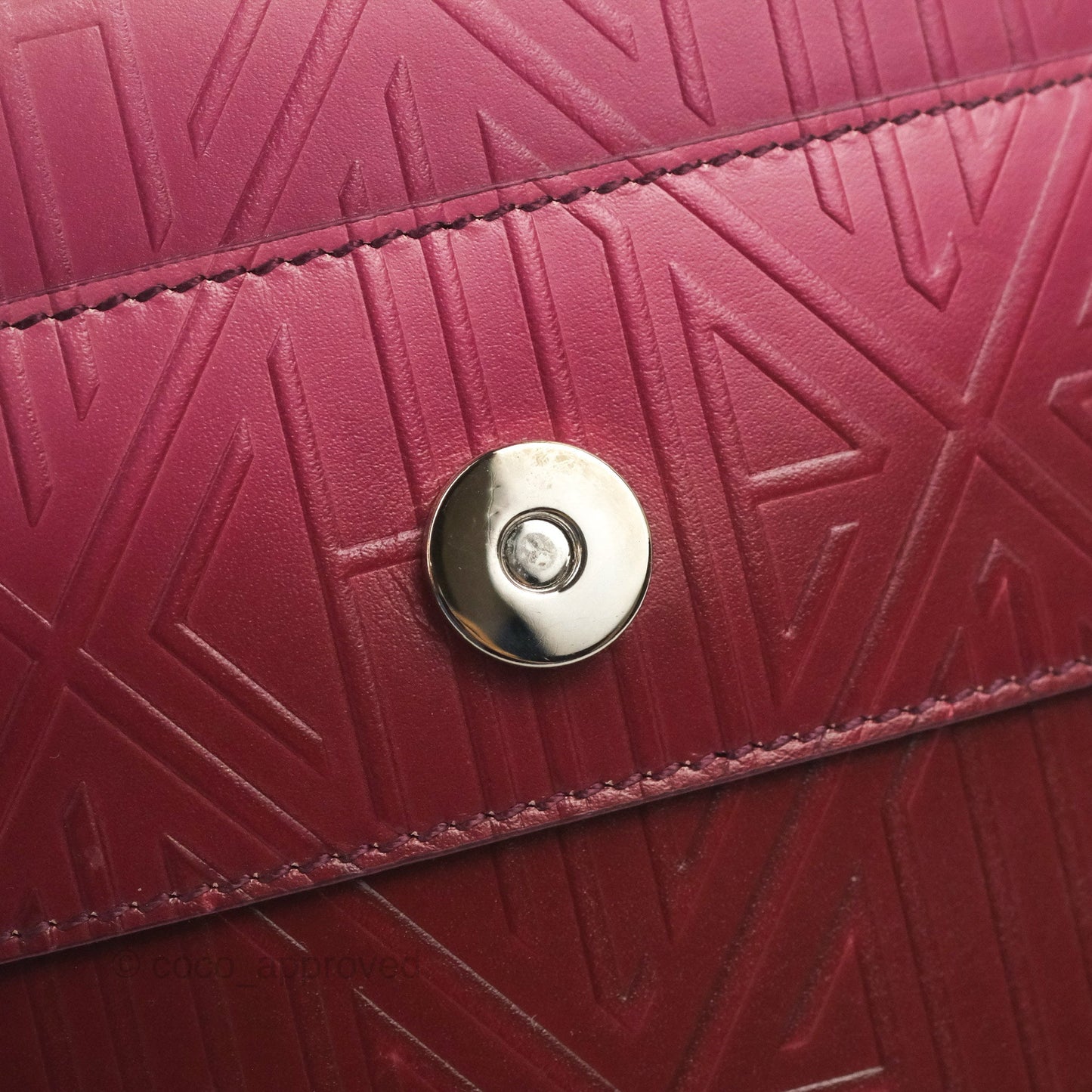 Chloé Small Aby Lock Chain Bag Brown/Purple Embossed Calfskin