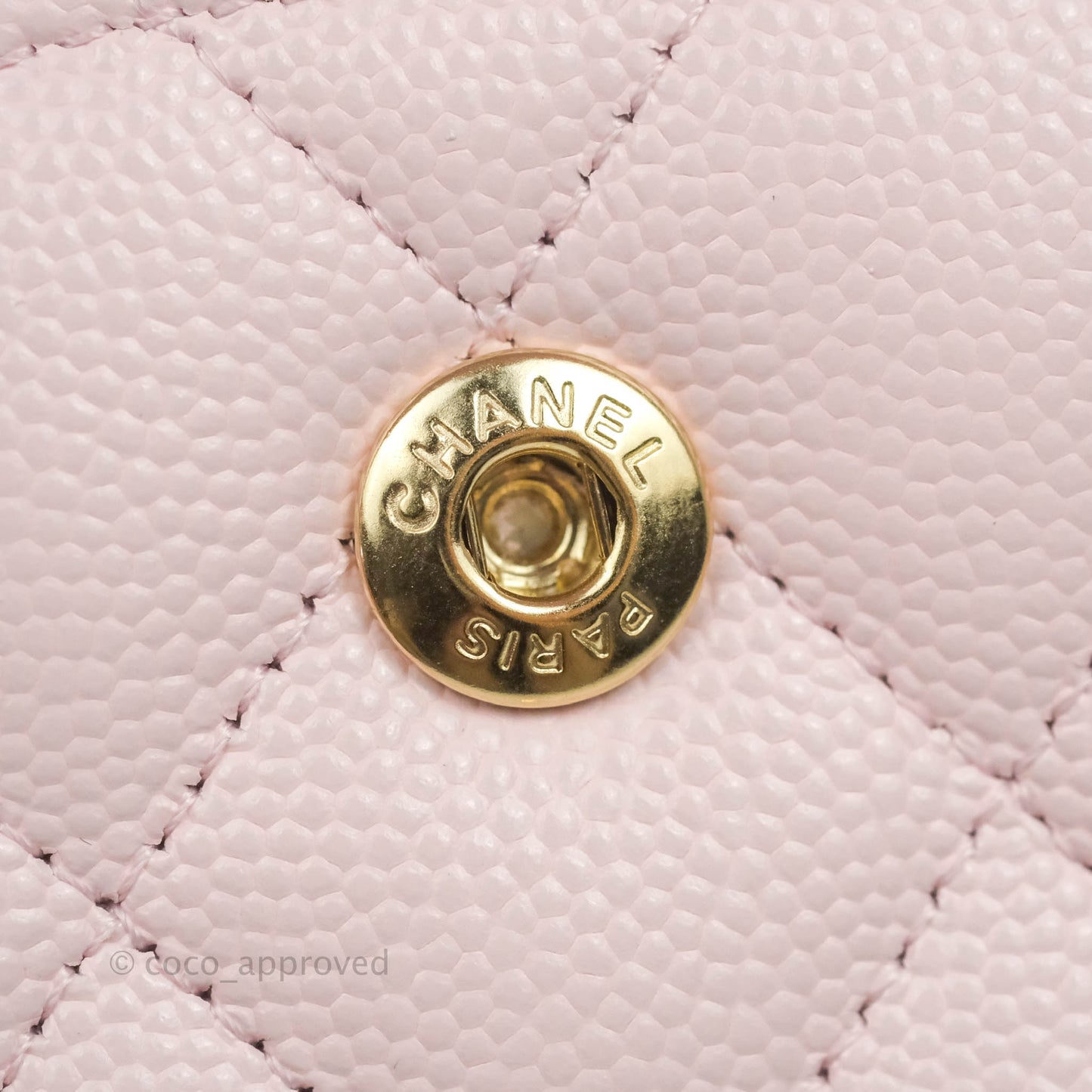 Chanel Classic M/L Medium Flap Quilted Pink Caviar Gold Hardware 22P