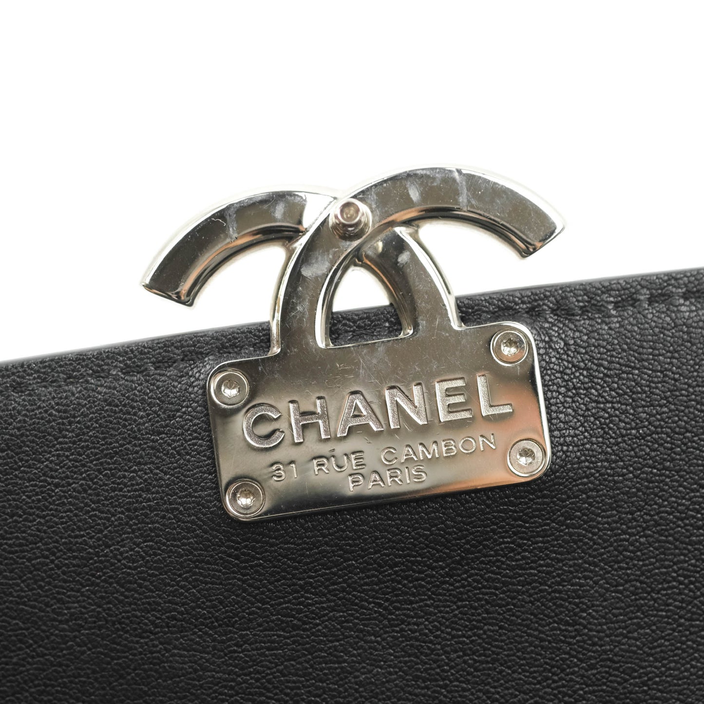 Chanel Quilted Mini Urban Companion Flap Black Calfskin Silver Hardware
