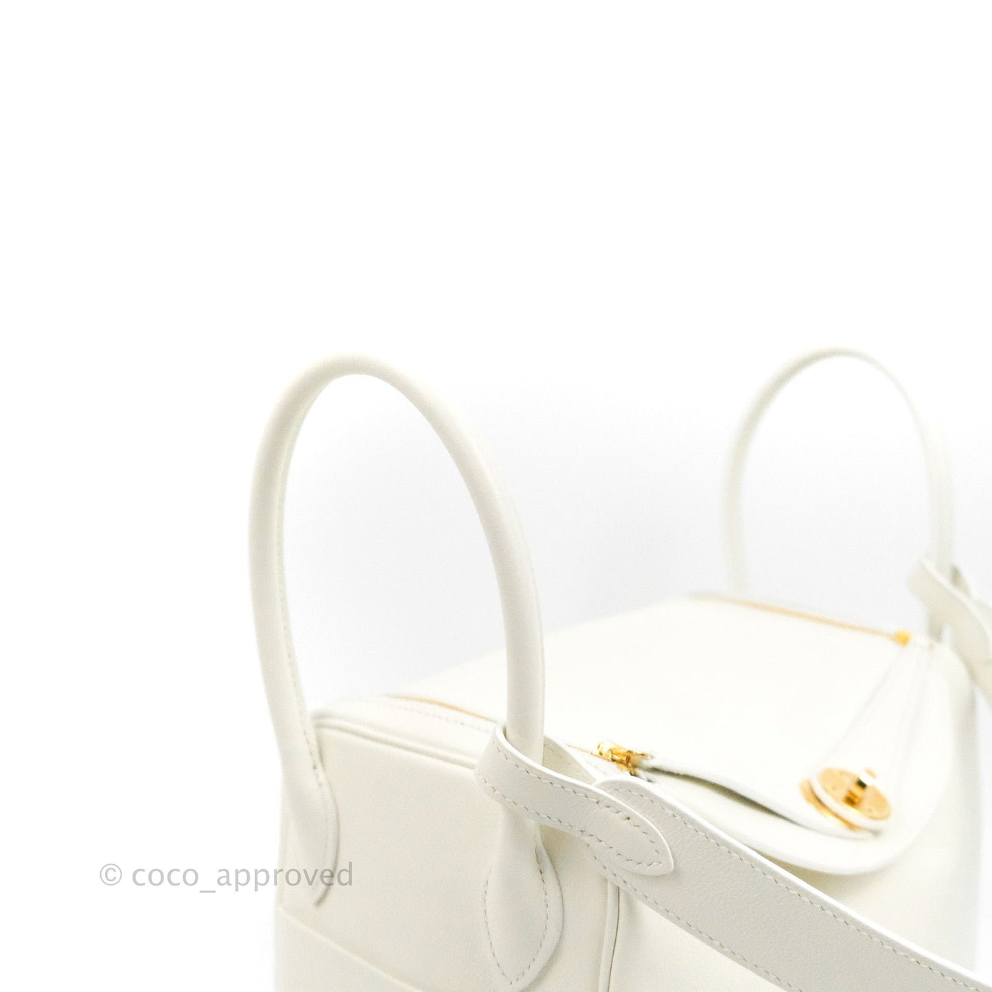 Hermès Lindy 26 Evercolor Blanc Gold Hardware
