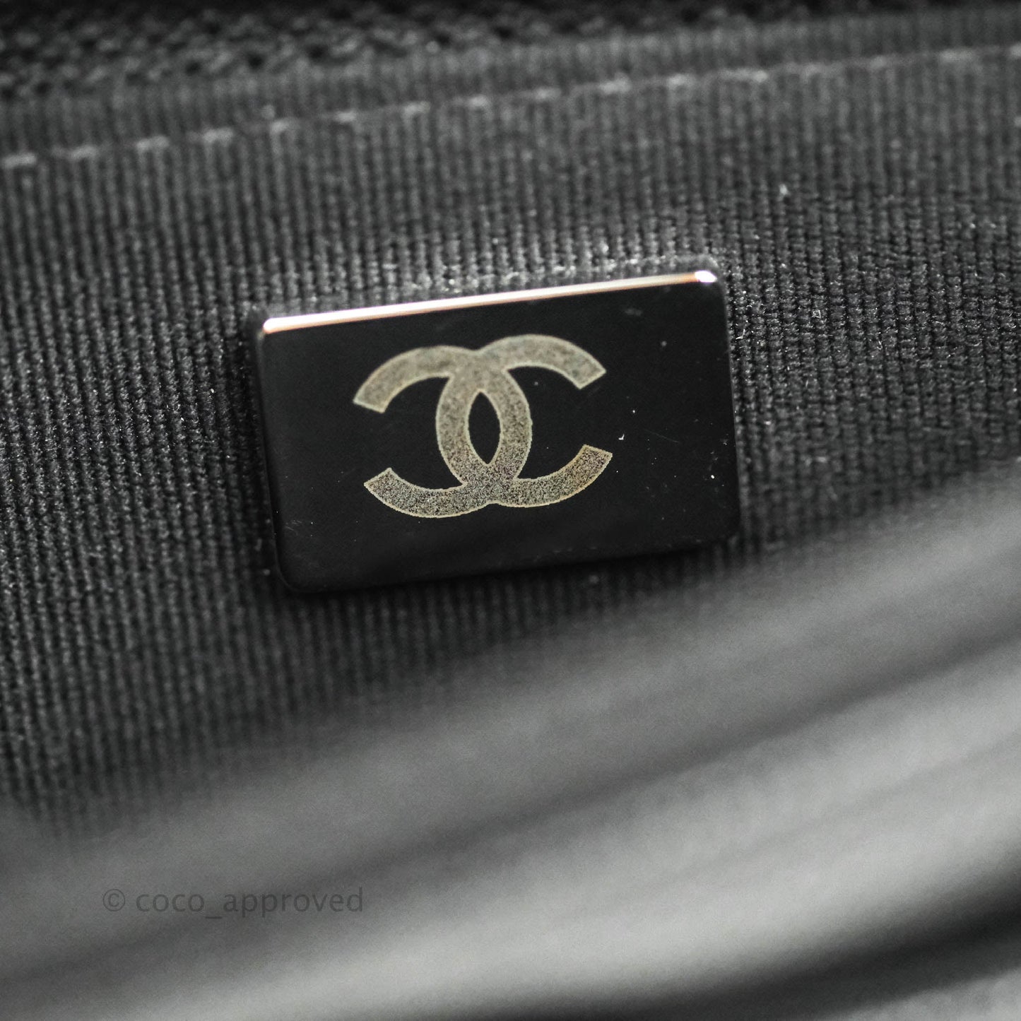 Chanel Quilted WOC Black Caviar Gold Hardware With Charms