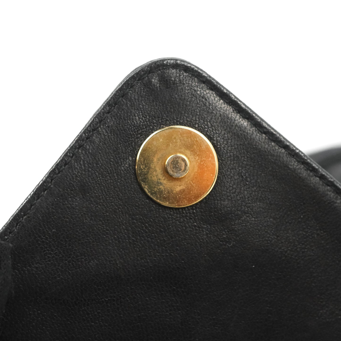 Chanel Vintage Small Camera Bag Black Lambskin Gold Hardware