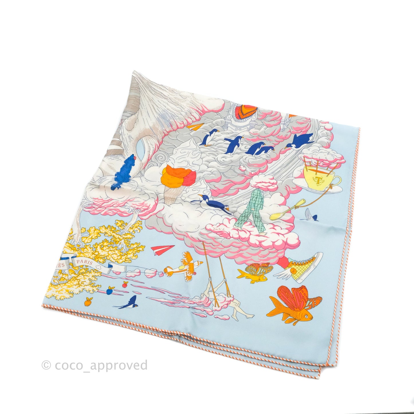 Hermès Sur Mon Nuage Scarf 90