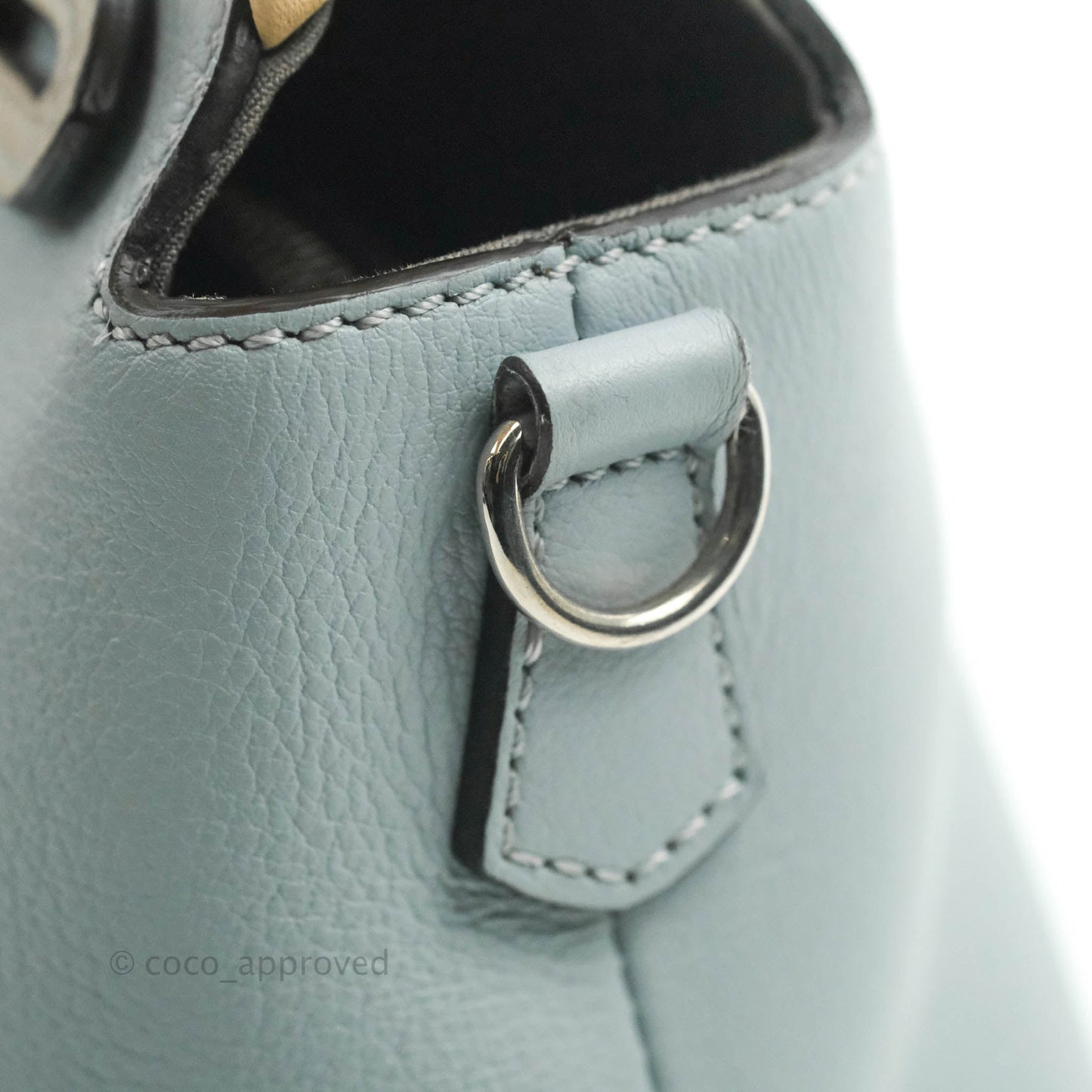 Fendi Medium By The Way Multicolour Light Blue/Light Beige Grained leather