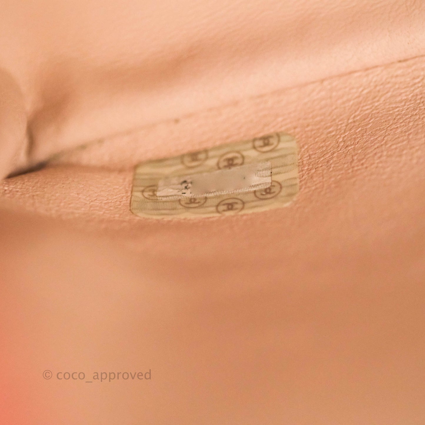 Chanel Vintage CC Large Square Shoulder Bag Dusty Pink Caviar 24K Gold Hardware