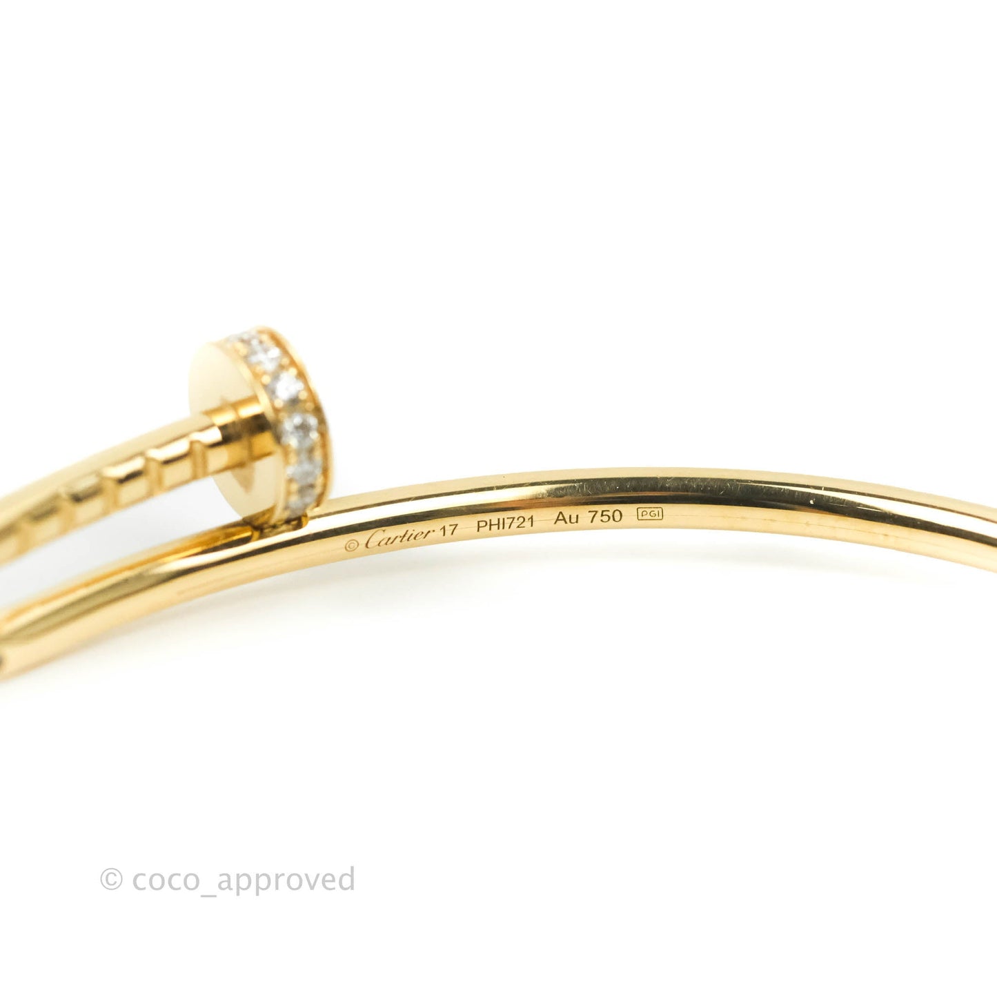 Cartier Juste Un Clou Bracelet Yellow Gold Diamond