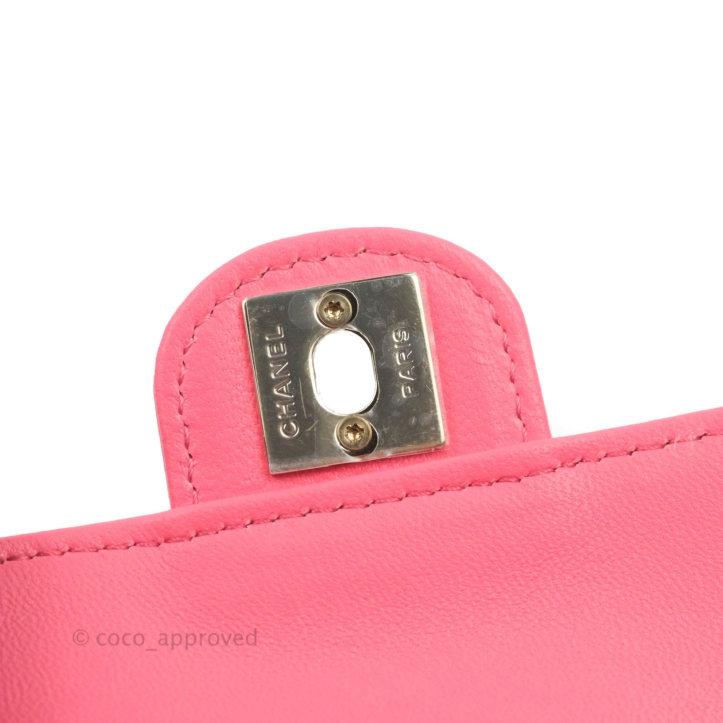 Chanel Mini Heart Belt Bag Pink Lambskin Gold Hardware 22S