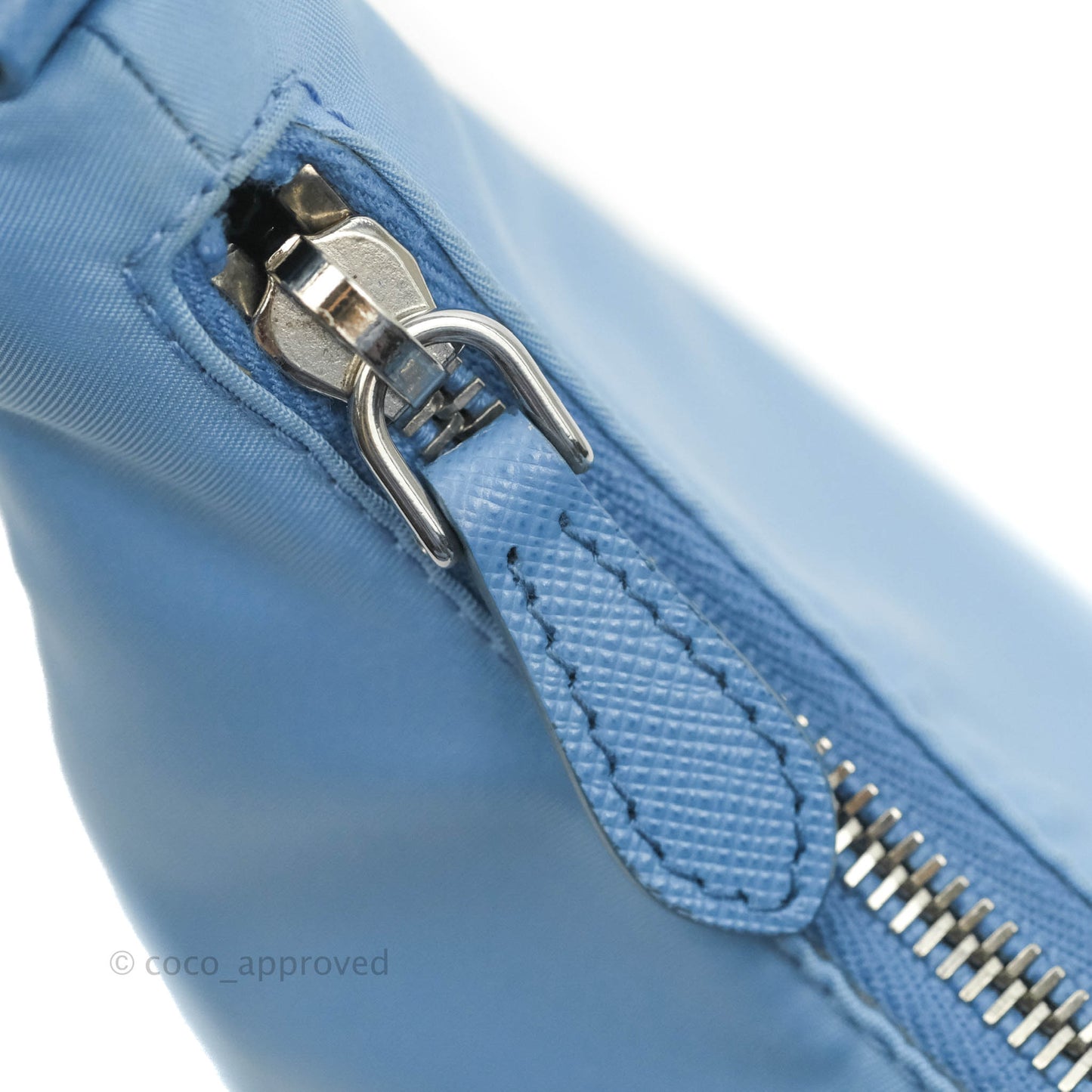 Prada Re-Edition 2005 Re-Nylon Mini Bag Blue Silver Hardware