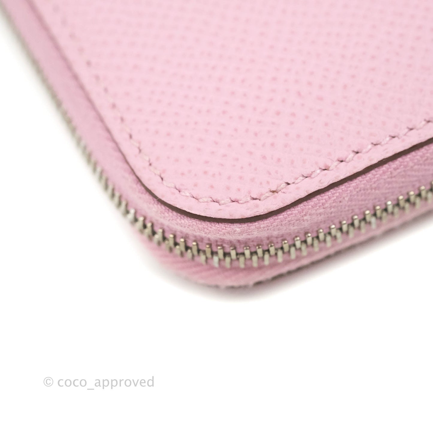 Hermès Silk In Compact Wallet Pink Epsom