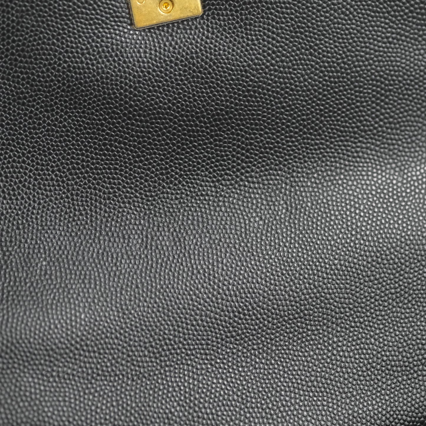 Chanel Small Coco Handle Black Caviar Aged Gold Hardware