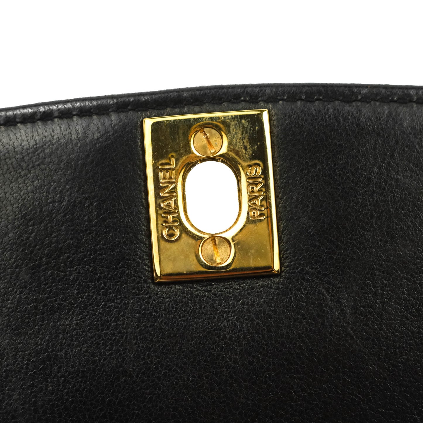 Chanel Vintage Quilted Medium Classic Diana Flap Bag Black Lambskin 24K Gold Hardware