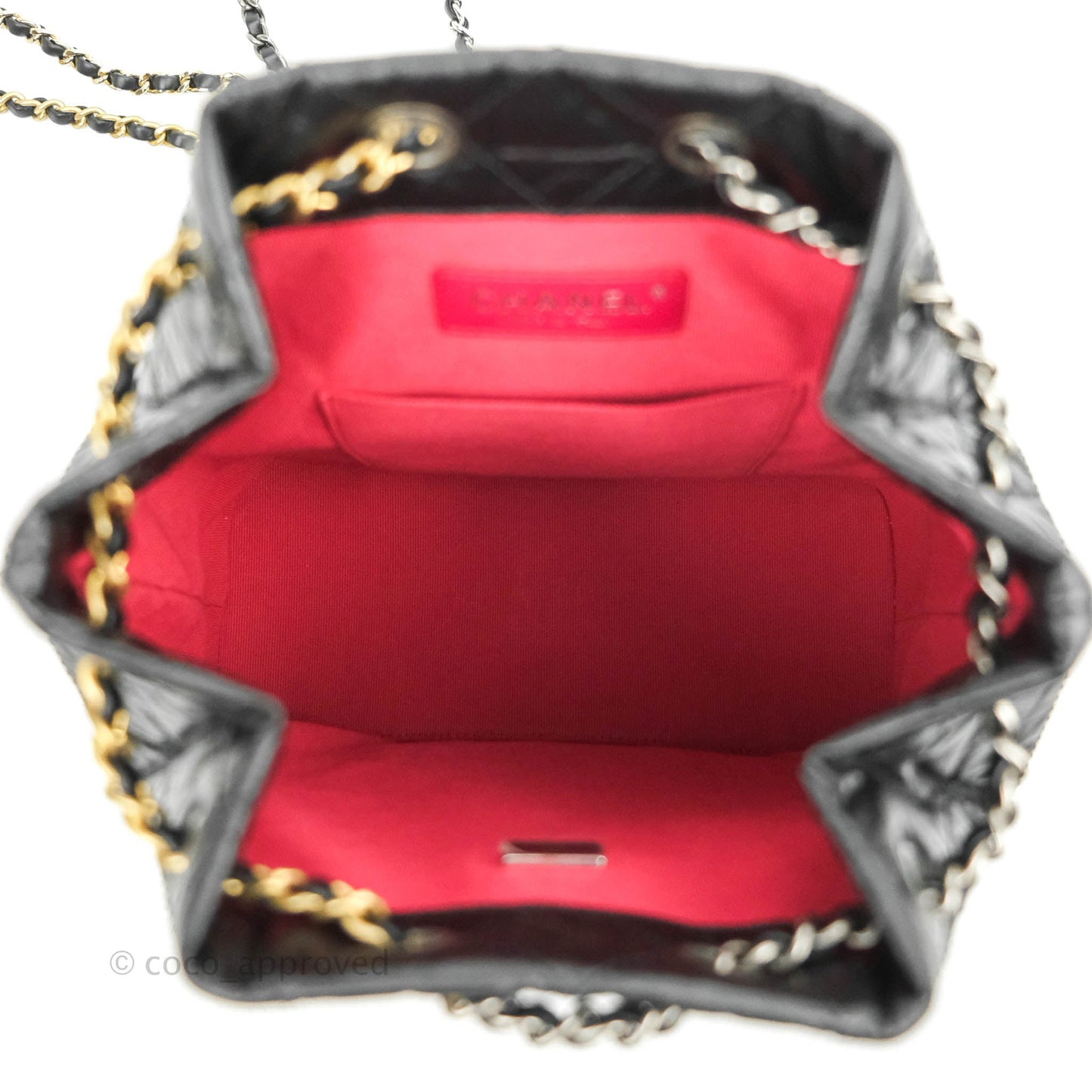 Chanel Small Gabrielle Backpack Black Aged Calfskin