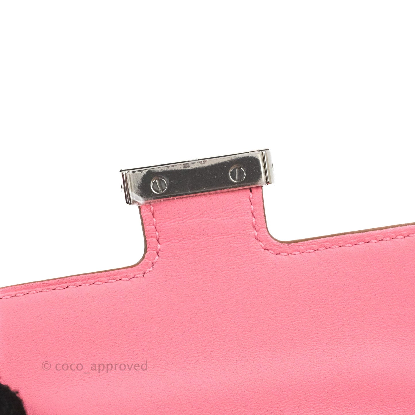 Hermès Constance Short Wallet Rose Azalee Epsom Silver Hardware
