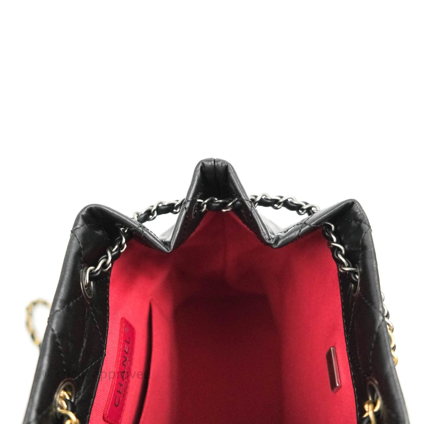 Chanel Small Gabrielle Backpack Black Aged Calfskin