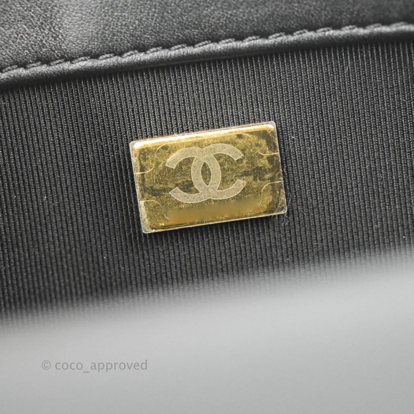 Chanel Small Boy Bag Black Calfskin Gold Hardware