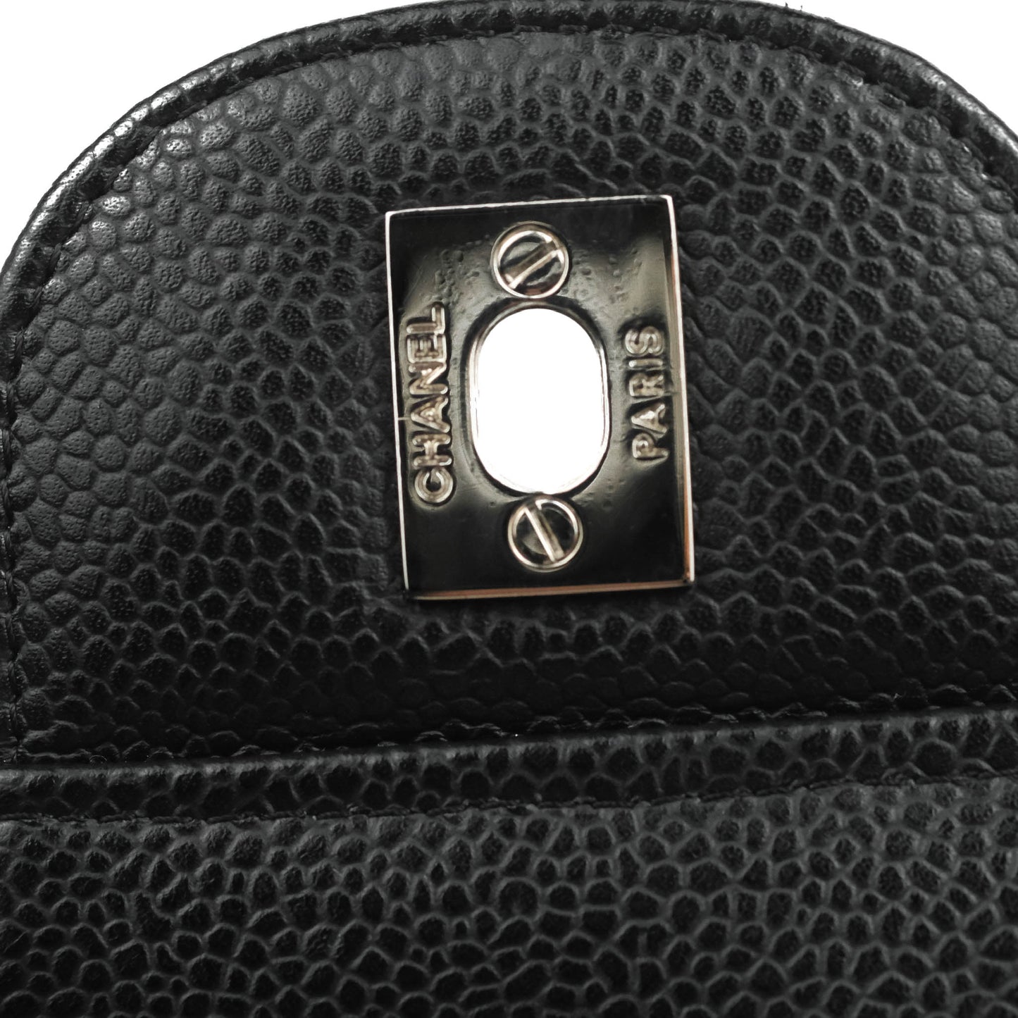 Chanel Jumbo Single Flap Black Caviar Silver Hardware⁣⁣