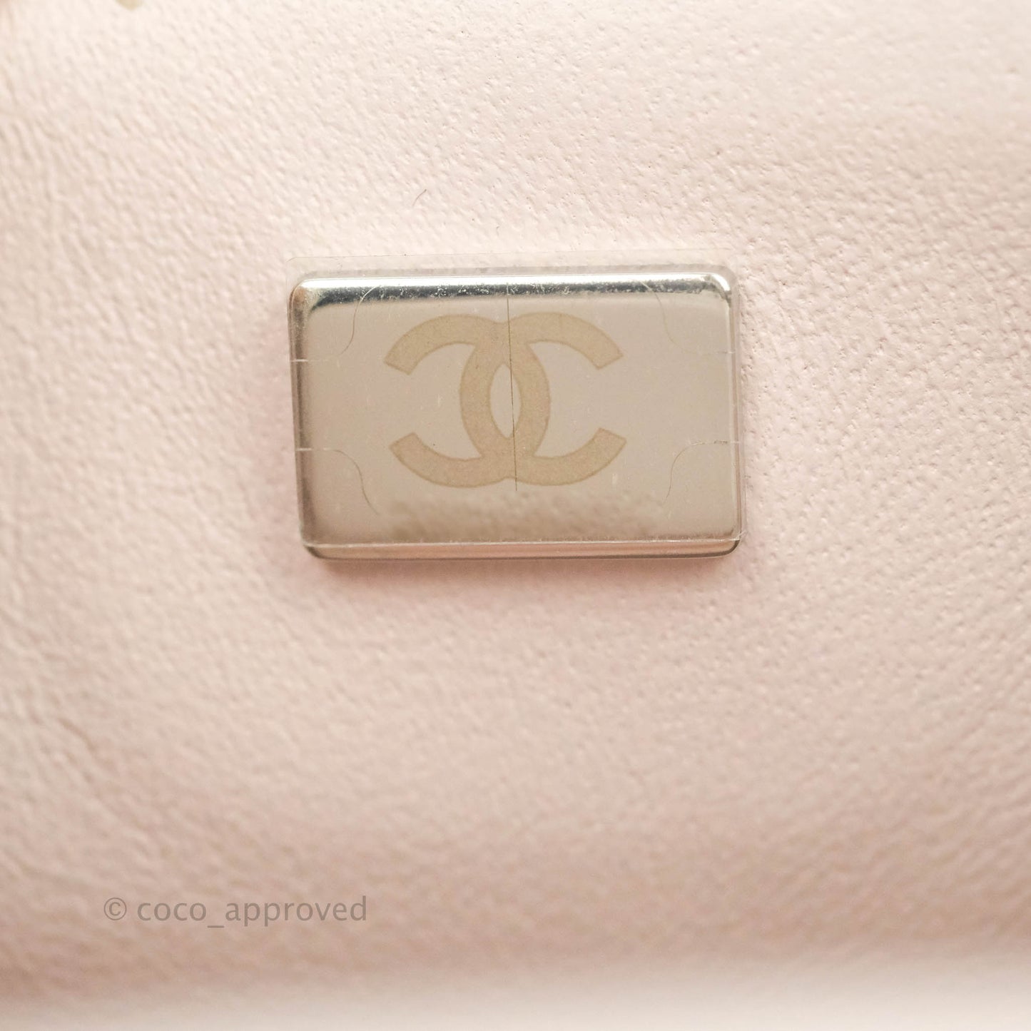 Chanel Mini Square Quilted Pale Lilac Silver Hardware