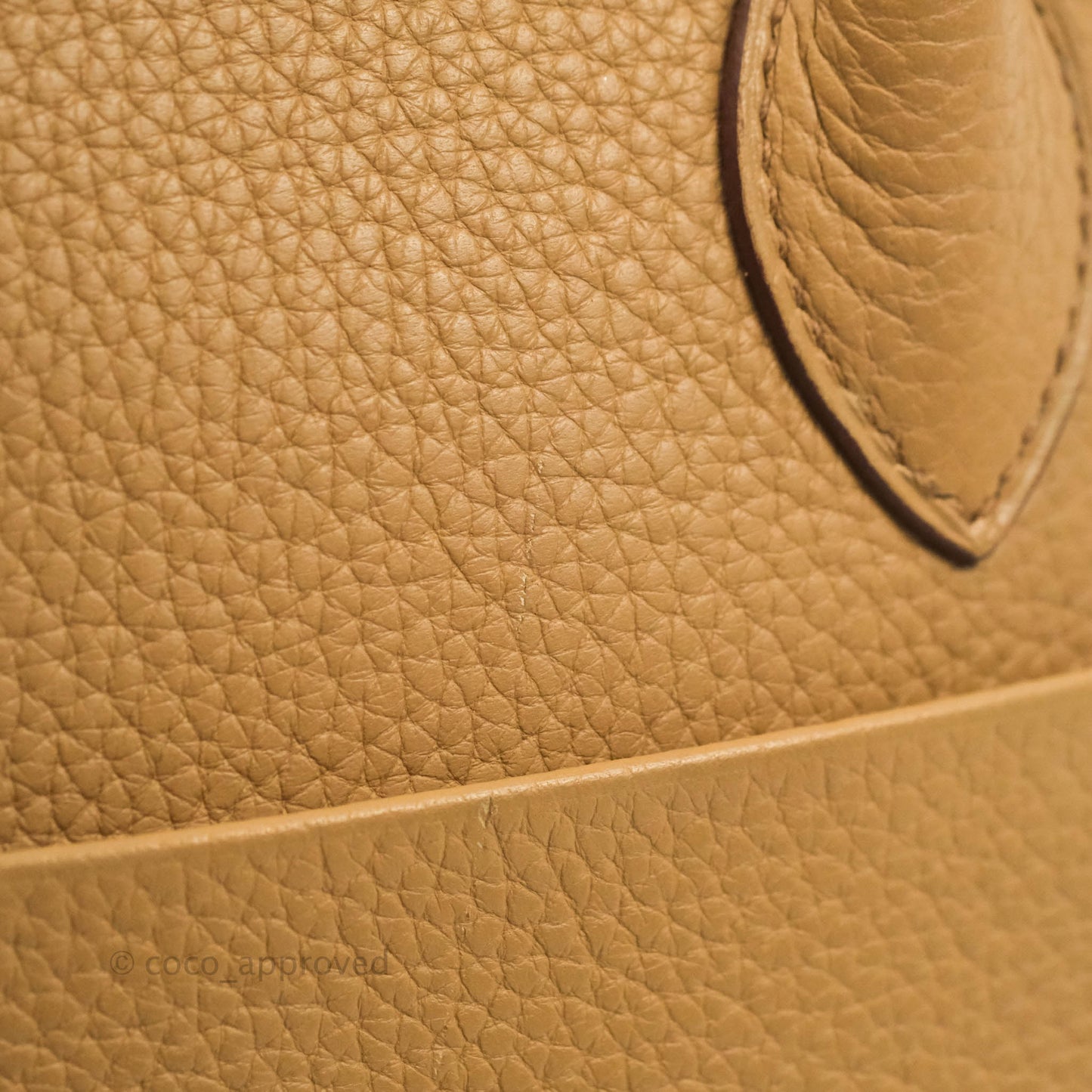 Hermès Lindy 30 Tabac Camel TC Palladium Hardware