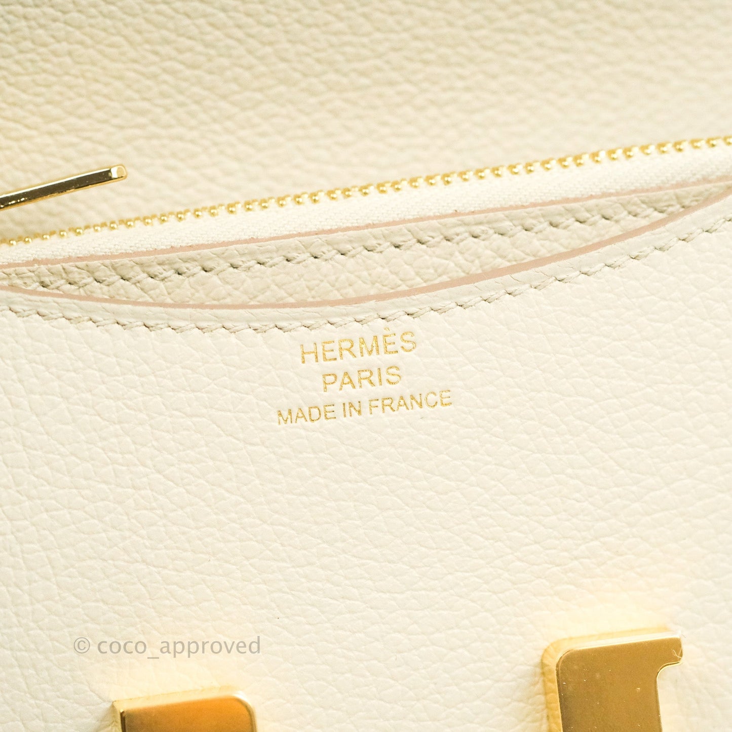 Hermès Constance Slim Wallet Beton Evercolor Gold Hardware