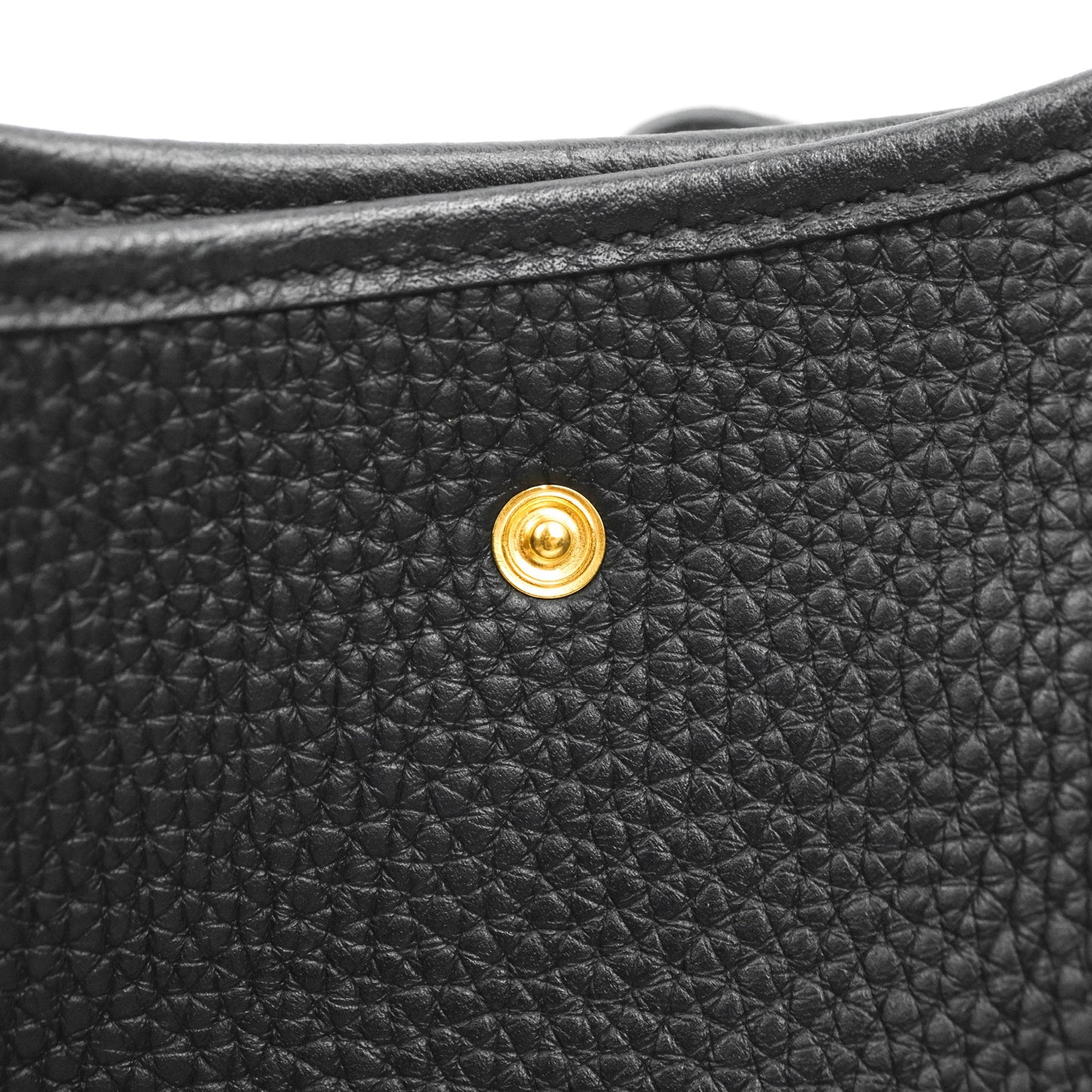 Hermès Mini Evelyne 16 Black Clemence Gold Hardware