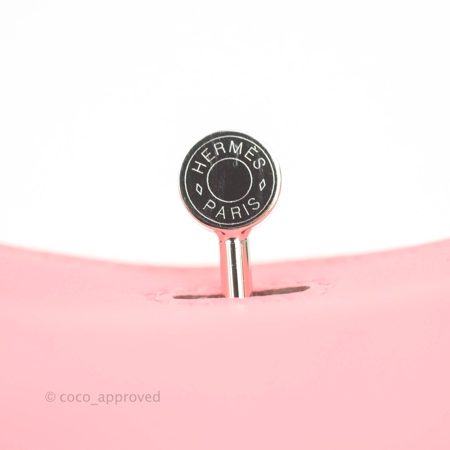Hermès Mini Lindy 20 Rose Ete Swift Palladium Hardware
