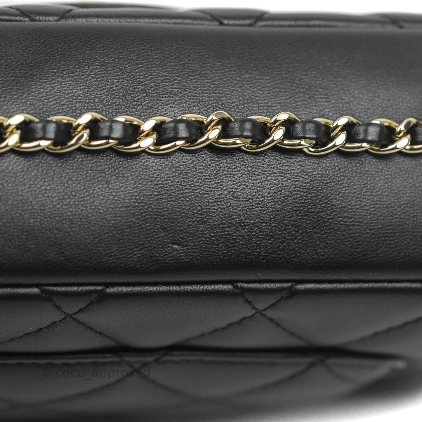 Chanel Quilted Small My Precious Flap Black Lambskin Gold Hardware