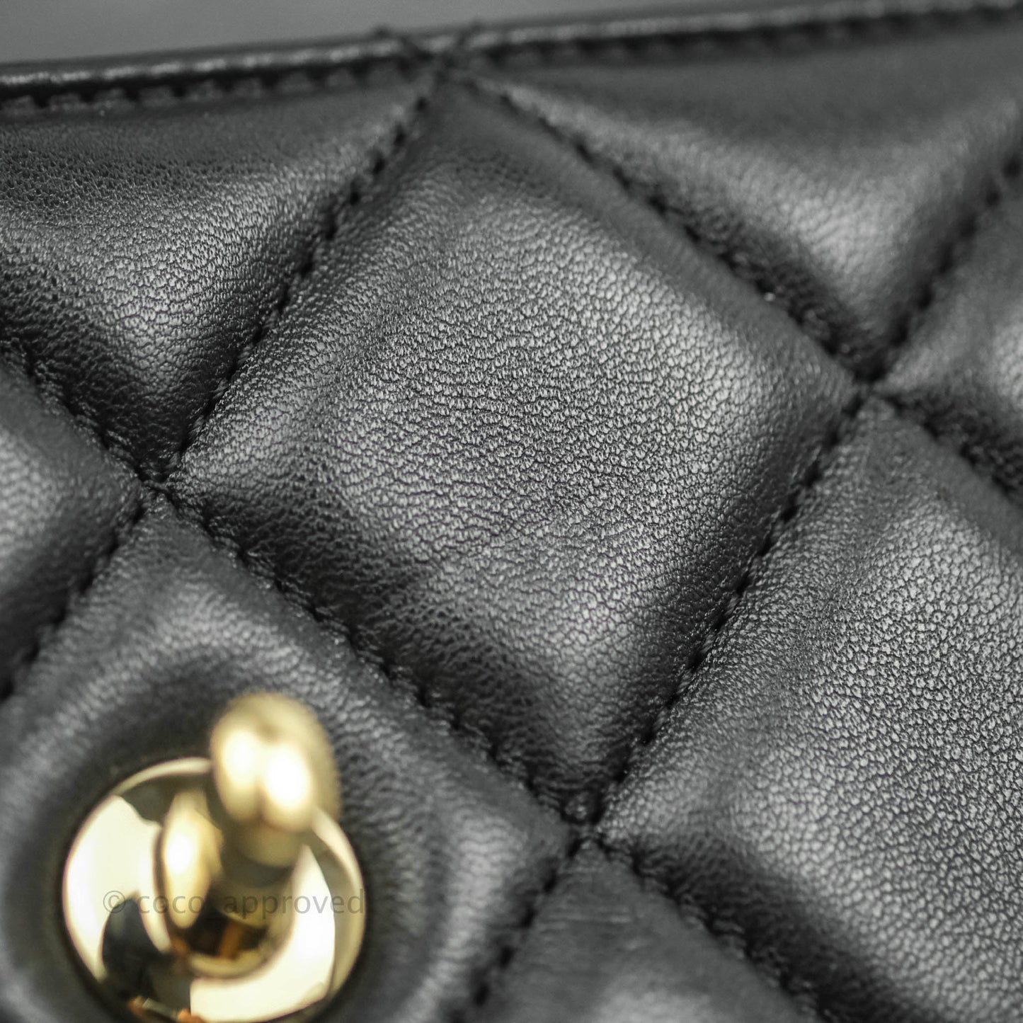 Chanel Trendy CC Small Black Lambskin Gold Hardware