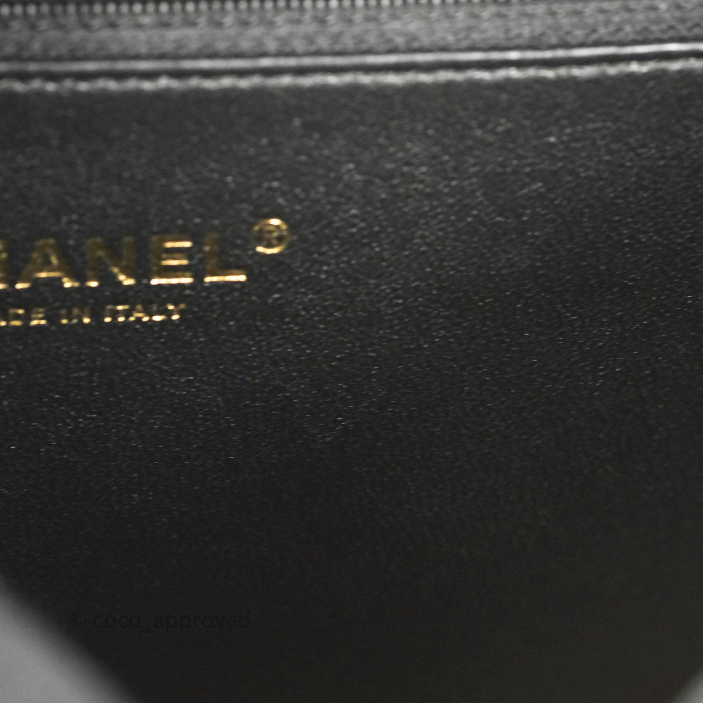 Chanel Quilted Medium CC Filigree Vanity Case Beige Caviar Aged Gold Hardware