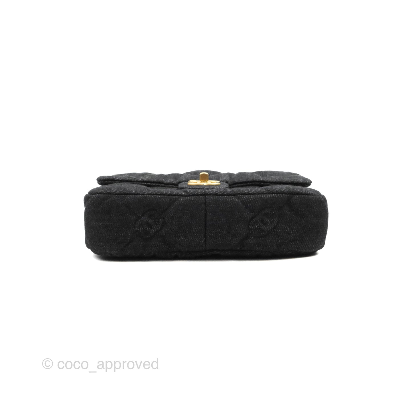 Chanel Medium Funky Town Flap Denim Aged Gold Hardware 22S