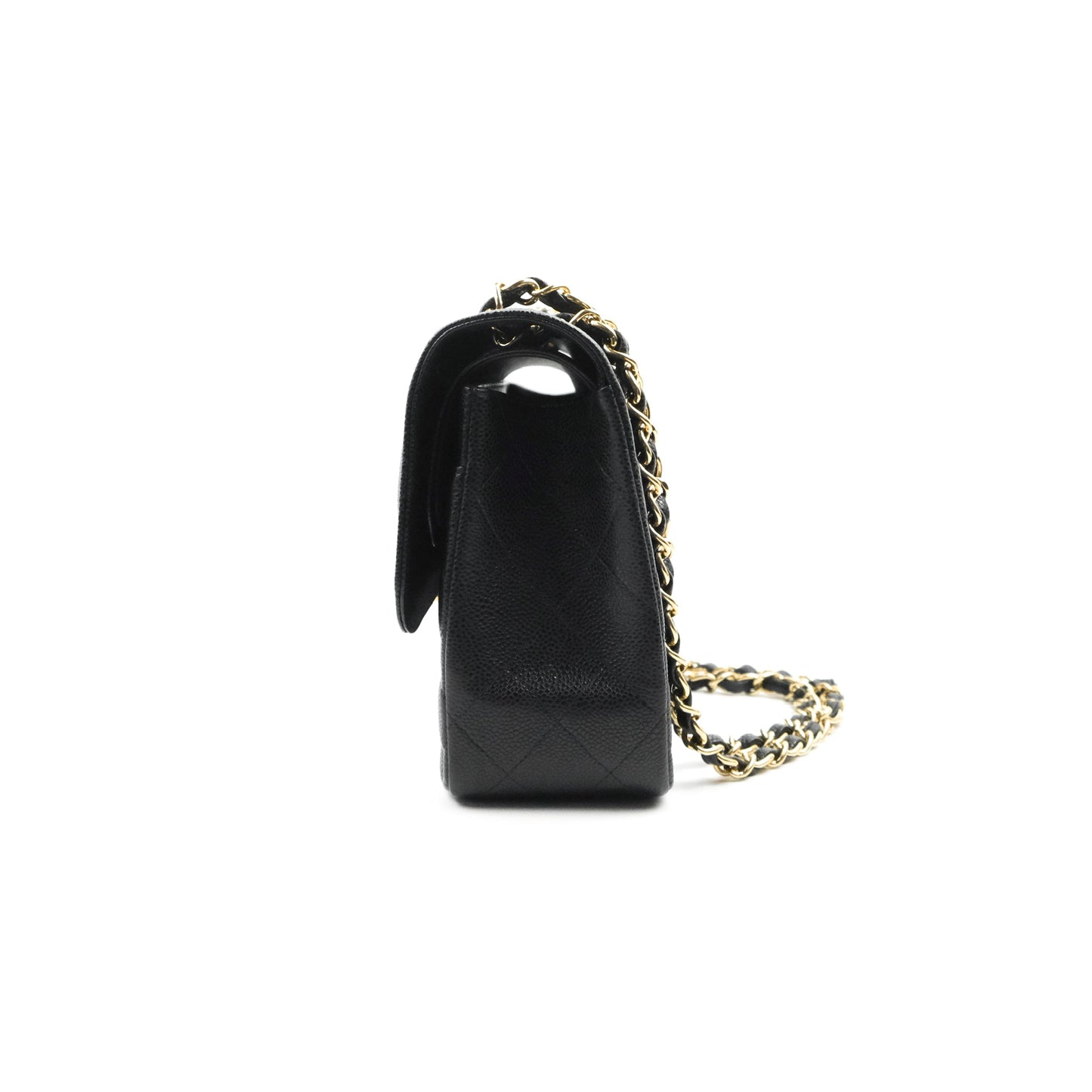 Chanel Jumbo Double Flap Black Caviar Gold Hardware⁣⁣