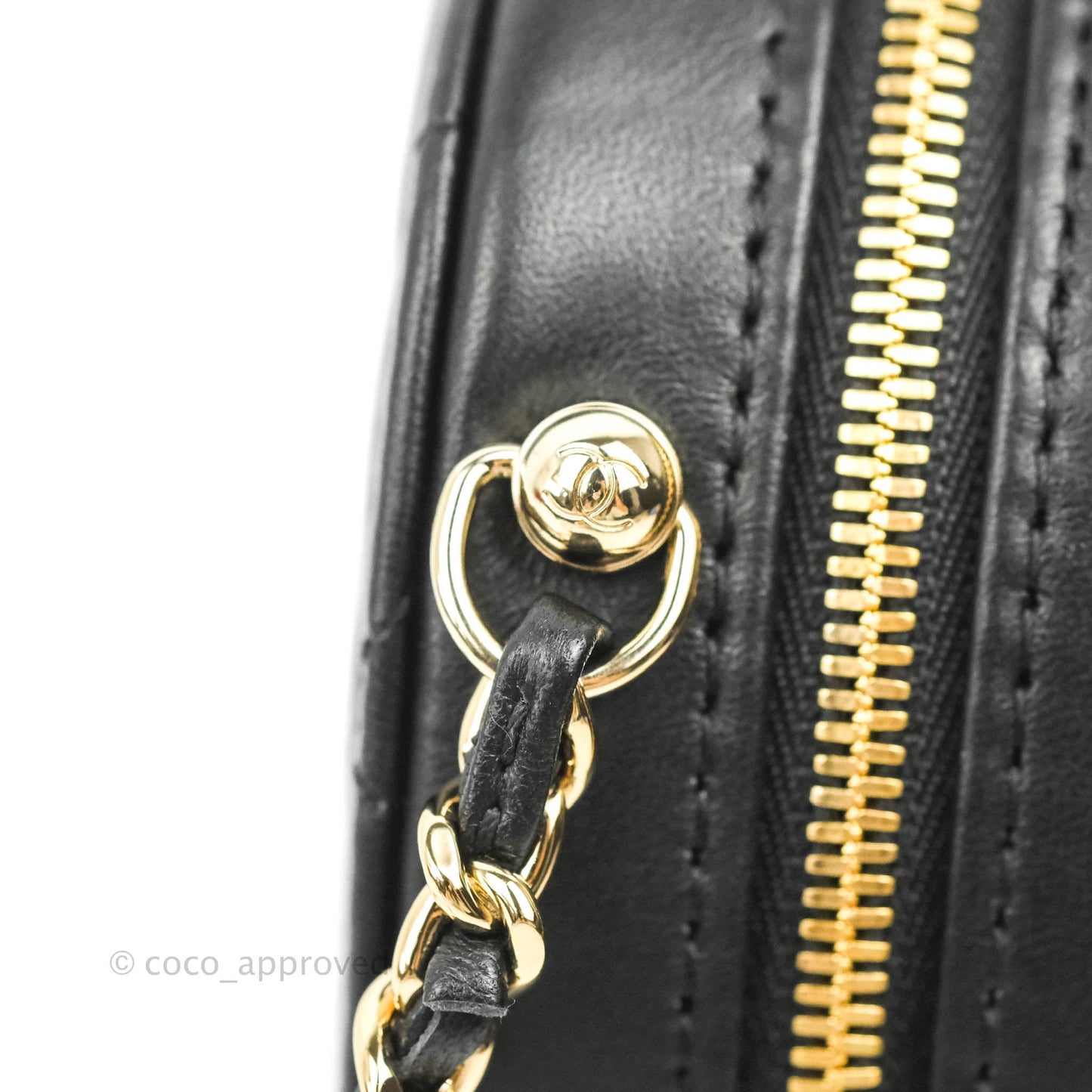 Chanel Large Heart Bag Black Lambskin Gold Hardware 22S