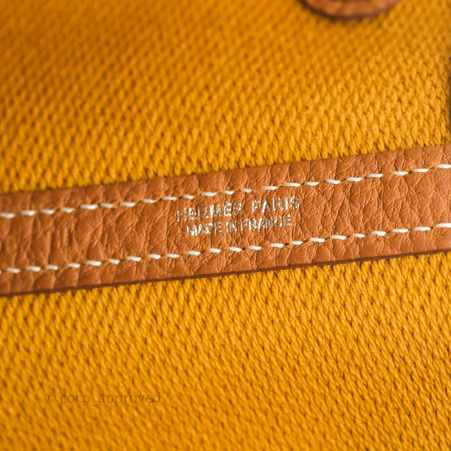 Hermès Garden Party 36 Ecru/Desert/Gold Canvas