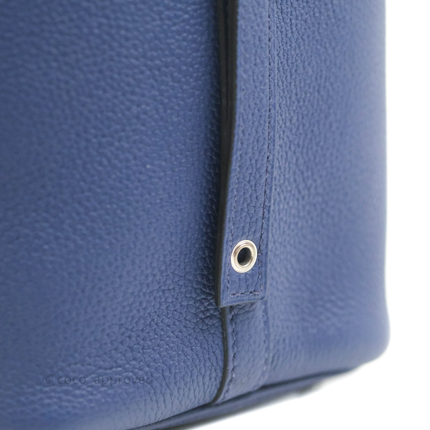 Hermès Picotin Lock 18 PM Bleu Saphir Clemence Palladium Hardware