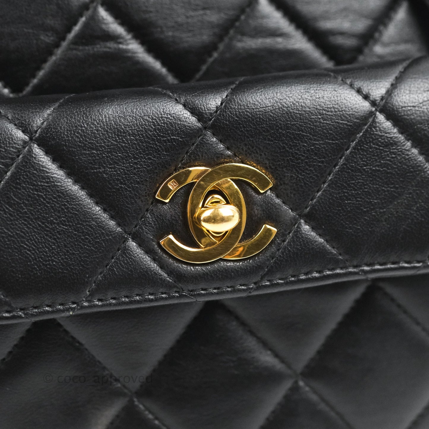 Chanel Vintage CC Duma Backpack Black Lambskin 24K Gold Hardware