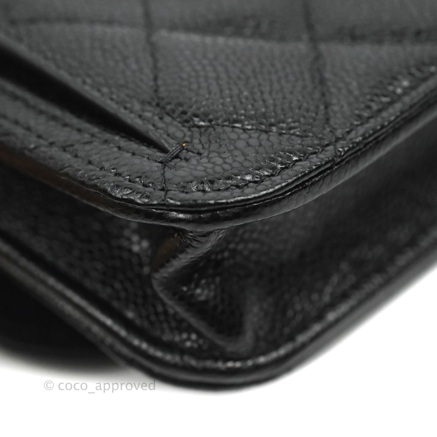 Chanel Business Affinity Clutch With Chain Black Caviar Gold Hardware