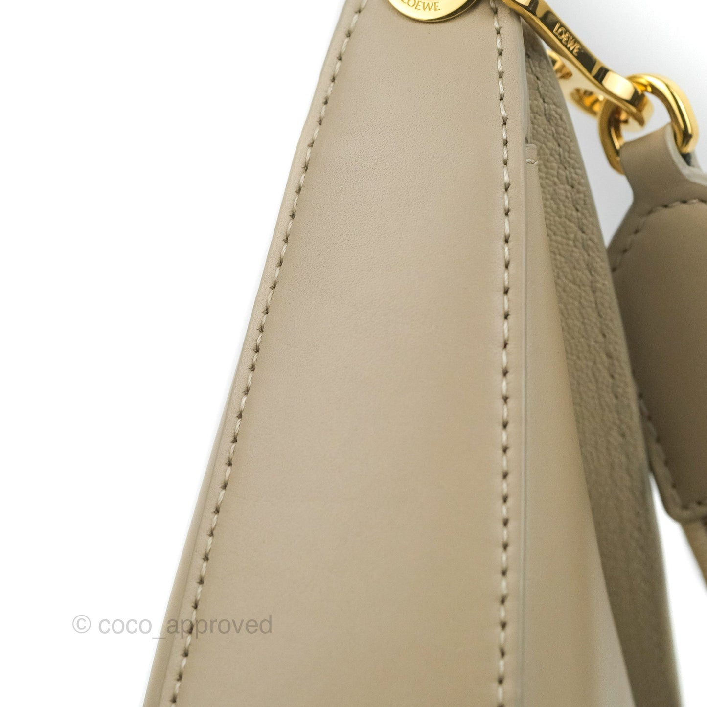 Loewe Small Luna Shoulder Bag Light Oat Calfskin