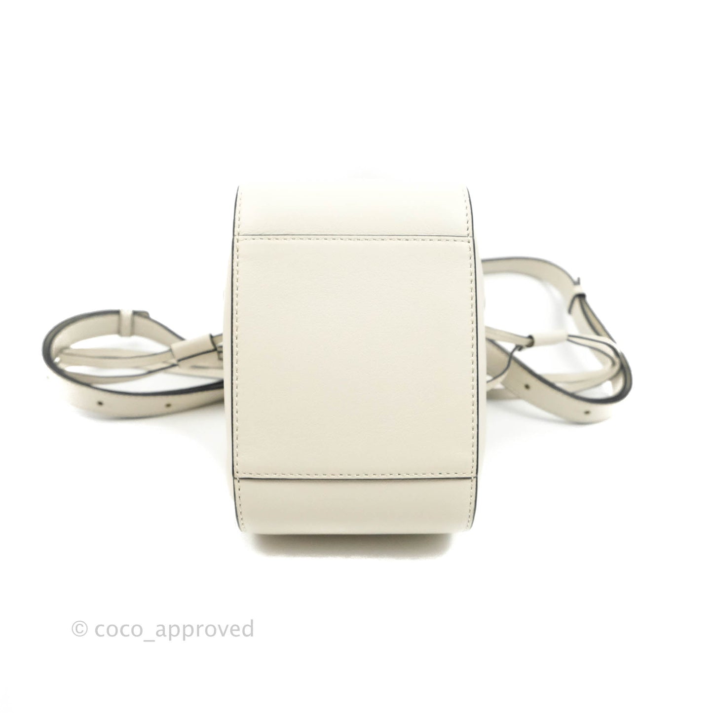 Loewe Mini Hammock Drawstring White Calfskin