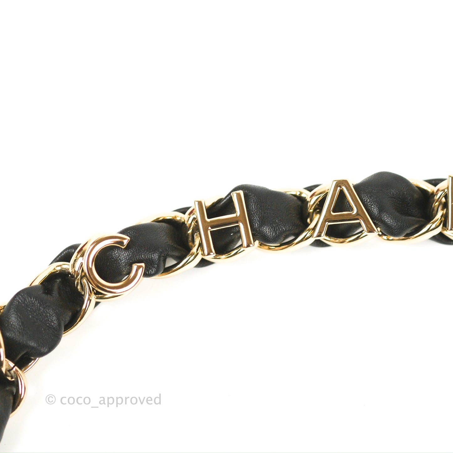 Chanel Small Logo Chain Flap Black Lambskin Gold Hardware