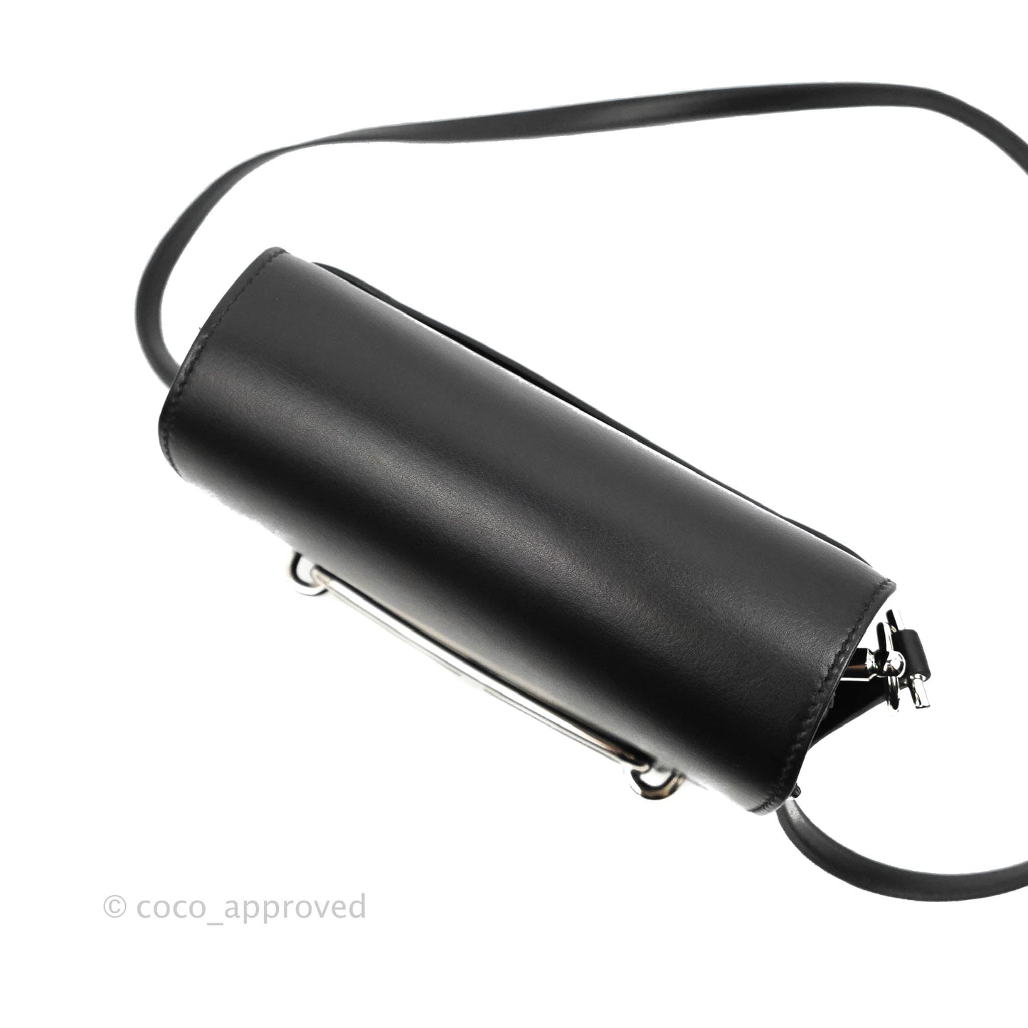 Hermès Roulis Mini 18 Black Swift Palladium Hardware
