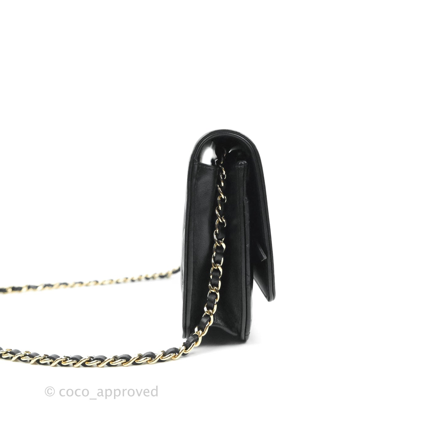Chanel Boy Wallet on Chain WOC Black Lambskin Gold Hardware